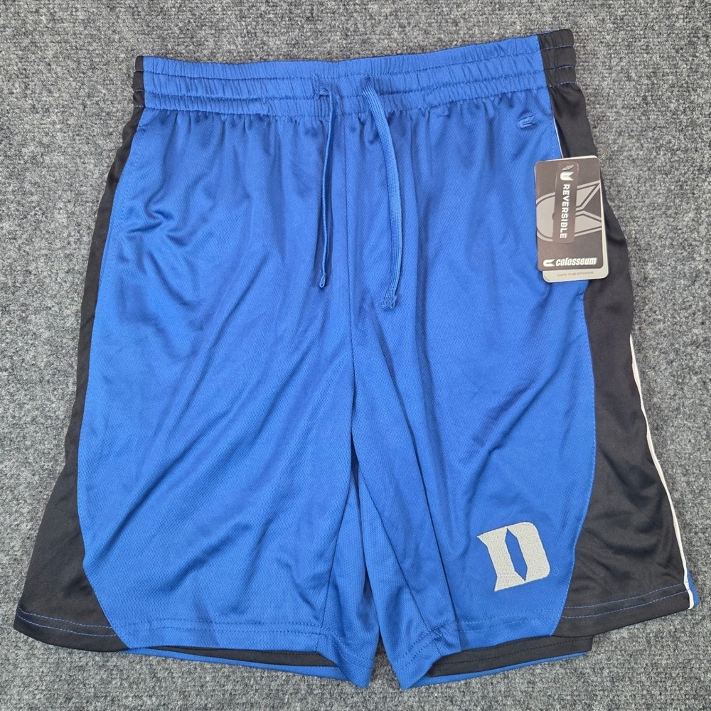 NEW Colosseum Duke Reversible Basketball Shorts Men Medium Blue Black